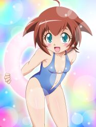  amano_madoka beyblade blue_eyes lolicon smile swimsuit takappe 