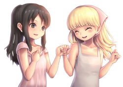  2girls bandana blonde_hair freckles hand_holding moda multiple_girls one_piece portgas_d_ace rule_63 smile yumiyokiak 