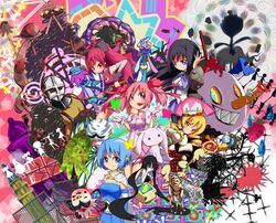  abstract adelbert_(madoka_magica) akemi_homura anja_(madoka_magica) anthony_(madoka_magica) butterfly charlotte_(madoka_magica) daniyyel+jennifer daniyyel+jennifer_(madoka_magica) elsa_maria_(madoka_magica) everyone fence gertrud_(madoka_magica) h.n.elly_(kirsten) h.n.elly_(kirsten)_(madoka_magica) highres kaname_madoka kyuubee kyuubee lord_humungus mad_max magical_girl mahou_shoujo_madoka_magica miki_sayaka pyotr_(madoka_magica) sakura_kyouko sebastians_(madoka_magica) television tomoe_mami walpurgis_no_yoru_(madoka_magica) walpurgisnacht_(madoka_magica) witch&#039;s_labyrinth witch_from_prologue_(madoka_magica) ymd_(assiman) 