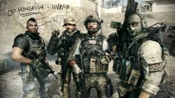  4boys call_of_duty call_of_duty:_modern_warfare_3 captain_price ghost_(modern_warfare_2) gun mask military military_uniform multiple_boys op_kingfish soap_(modern_warfare_2) task_force_141 uniform weapon 