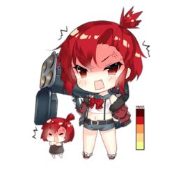  2girls ^^^ anger_vein angry belt blue_sailor_collar blue_shorts blush blush_stickers bow bowtie brown_dress chibi crossed_arms dress fairy_(girls&#039;_frontline) full_body fur-trimmed_jacket fur_trim furious fury_fairy_(girls&#039;_frontline) gauge girls&#039;_frontline hand_on_own_hip holding holding_rocket_launcher holding_weapon jacket looking_at_viewer m202_flash midriff multiple_girls multishot_rocket_launcher navel oerba_yun_fang off_shoulder official_art open_mouth red_bow red_bowtie red_eyes red_footwear red_hair red_jacket rocket_launcher sailor_collar saru shaded_face shirt shoes short_hair short_shorts shorts simple_background sleeveless sleeveless_shirt standing suspender_shorts suspenders third-party_source topknot transparent_background v-shaped_eyebrows weapon white_shirt 