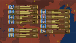  3girls 6+boys anime_screenshot asahina_shougo chart chiba_nagisa code_geass diethard_ried kouzuki_kallen minami_yoshitaka multiple_boys multiple_girls ohgi_kaname order_of_the_black_knights_uniform photoshop_(medium) rakshata_chawla stats sugiyama_kento sumeragi_kaguya tamaki_shin&#039;ichirou toudou_kyoushirou 