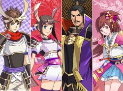  2_boys 2_girls 2boys 2girls artist_request female_protagonist_(pokemon_+_nobunaga&#039;s_ambition) female_protagonist_(pokemon_+_nobunaga_no_yabou) male_protagonist_(pokemon_+_nobunaga&#039;s_ambition) male_protagonist_(pokemon_+_nobunaga_no_yabou) multiple_boys multiple_girls nobunaga&#039;s_ambition nobunaga_no_yabou oda_nobunaga oda_nobunaga_(pokemon_+_nobunaga_no_yabou) official_art oichi oichi_(pokemon_+_nobunaga_no_yabou) pokemon pokemon_+_nobunaga&#039;s_ambition pokemon_+_nobunaga_no_yabou 