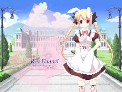  areas blonde_hair bunny_ears bunnygirl dress miyasaka_miyu riizu_furanneru twintails 