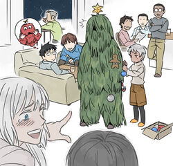  4832 6+boys bad_id bad_pixiv_id blue_eyes blush christmas female ghillie_suit johnathan_mar jormungand_(manga) koko_hekmatyar lehm_brick mao_(jormungand) multiple_boys photoshop_(medium) socci_renato sofia_valmer tears toujou_akihiko ugo white_hair william_nelson 