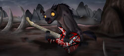  absurd_res alpha_rain disney ed_(the_lion_king) eddie_van_halen elephant_graveyard feral fog frankenstrat guitar hi_res hyena male mammal music musical_instrument playing_guitar playing_music plucked_string_instrument rock rock_(genre) smile solo spotted_hyena string_instrument the_lion_king tribute van_halen 