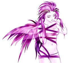  bad_id bad_pixiv_id closed_eyes colored_skin female final_fantasy final_fantasy_vi fm77_(artist) lowres monster_girl pink_skin psychic purple_hair ribbon solo tattoo terra_branford trance_terra_branford wings 