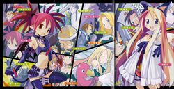  6+boys 6+girls :d ^^^ angel_wings angry ankle_strap arm_ribbon arm_strap arrow_(symbol) bald bangle bare_shoulders belt bikini bikini_top_only bird black_hair blonde_hair bloomers blue_eyes blue_hair blunt_bangs blush boots border bow bracelet breasts brown_hair castle character_name choker cleavage clenched_hand closed_eyes closed_mouth crease cross demon_girl demon_tail demon_wings detached_sleeves disgaea dress earrings elbow_gloves etna_(disgaea) evil_grin evil_smile eyebrows facial_hair finger_to_cheek flat_chest flonne frilled_dress frilled_sleeves frills gem gloves gordon_(disgaea) grey_hair grin hairbow half-closed_eyes hand_on_own_chest hand_up happy hat high_collar highres jennifer_(disgaea) jewelry lamington_(disgaea) leg_lift leg_up light_smile long_hair looking_at_viewer lying maderas_(disgaea) makai_senki_disgaea medium_breasts mid-boss_(disgaea) mini_wings miniskirt moustache multiple_belts multiple_boys multiple_girls multiple_views navel nekomata_(disgaea) no_pupils novel_illustration o-ring o-ring_choker oerba_yun_fang official_art on_side open_clothes open_dress open_mouth parted_lips pencil_skirt penguin prinny red_eyes red_hair ribbon scan scan_artifacts short_dress short_hair short_twintails sidelocks skirt skull skull_earrings sleeping sleeves_past_wrists slit_pupils smile sparkle speech_bubble spiked_hair standing stitches stomach succubus_(disgaea) sweat swimsuit tail thigh_strap thighhighs translated twintails underwear very_long_hair vulcanus_(disgaea_1) white_bloomers white_dress white_wings wings yamamoto_keiji zettai_ryouiki 