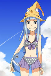  adapted_costume bad_id bad_pixiv_id bikini black_eyes day eruka_frog female hishiki polka_dot polka_dot_bikini solo soul_eater swimsuit 