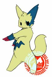  ambiguous_gender blue_body blue_eyes blue_fur blue_markings english_text fur generation_3_pokemon heihachi hi_res markings nintendo pokemon pokemon_(species) shiny_pokemon solo text yellow_body yellow_fur zangoose zangoose_day 