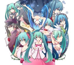  aki_(chromaticclip) aqua_hair bandaid choker closed_eyes commentary_request dress female flower fork hajimete_no_koi_ga_owaru_toki_(vocaloid) hat hatsune_miku heart hugging_own_legs japanese_flag jewelry karakuri_pierrot_(vocaloid) kneehighs long_hair mask matryoshka_(vocaloid) melt_(vocaloid) necklace peaked_cap petals project_diva_(series) regret_(module) rolling_girl_(vocaloid) scarf senbonzakura_(vocaloid) shinkai_shoujo_(vocaloid) smile snowflakes socks songover spica_(vocaloid) twintails unhappy_refrain_(vocaloid) upside-down very_long_hair vocaloid world_is_mine_(vocaloid) 