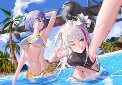  bikini girls_frontline mdr_(girls_frontline) swimsuits thompson_(girls_frontline) 