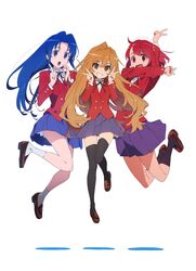  aisaka_taiga kawashima_ami kushieda_minori seifuku tagme tanaka_masayoshi thighhighs toradora! 