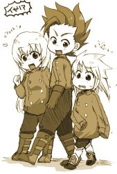  2boys colette_brunel collet_brunel cosplay female genis_sage genius_sage lloyd_irving multiple_boys tales_of_(series) tales_of_symphonia 