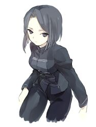  bad_id bad_pixiv_id black_eyes black_hair fate/zero fate_(series) female hisau_maiya short_hair simple_background solo soto 