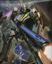  armor artist_request firing gunpod helmet machinery macross macross_frontier mecha no_humans photoshop_(medium) realistic robot rvf-25 scan science_fiction variable_fighter vf-25 vf-25f vf-25g vf-25s weapon 