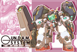  female full_body gundam gundam_00 gundam_virtue huge_weapon machinery mecha mecha_musume robot standing weapon yabe_makoto 