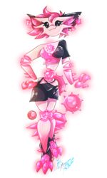  3:5 alex_bluebird alpha_channel anthro breasts female hair hi_res just_shapes_and_beats pink_body pink_hair solo spikes unknown_species 