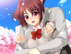  game_cg mebae_(game) sakura_anna seifuku tanuki-soft 