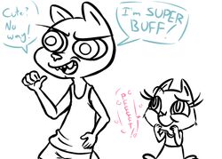  2017 anthro brother_(lore) brother_and_sister_(lore) caitlin_vison clothed clothing dialogue digital_media_(artwork) disney duo english_text european_polecat fan_character female inkyfrog laugh lies male mammal mustelid musteline percy_vison sibling_(lore) simple_background sister_(lore) smile speech_bubble text true_musteline weasel white_background young zootopia 