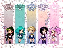  5girls aqua_eyes aqua_hair bishoujo_senshi_sailor_moon black_hair blonde_hair blue_eyes blush boots bow chibi chibi_usa collar dark-skinned_female dark_skin deep_aqua_mirror double_bun earrings elbow_gloves garnet_rod gloves green_hair hair_bun hair_ornament hairpin hand_on_own_hip jewelry kaiou_michiru long_hair magical_girl meiou_setsuna mirror multiple_girls outer_senshi pink_hair pleated_skirt purple_eyes red_eyes ribbon sailor_chibi_moon sailor_collar sailor_neptune sailor_pluto sailor_saturn sailor_senshi sailor_senshi_uniform sailor_uranus short_hair silence_glaive single_hair_bun skirt smile space_sword staff super_sailor_chibi_moon super_sailor_neptune super_sailor_pluto super_sailor_saturn super_sailor_uranus sword ten&#039;ou_haruka tiara tomoe_hotaru twintails weapon 