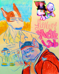  alternate_species anthro beanie breaking_bad bull_terrier butchzillaz canid canine canis clothed clothing despicable_me dialogue domestic_cat domestic_dog duo eyewear felid feline felis furrification glasses hasbro hat headgear headwear hi_res hoodie hunting_dog illumination_entertainment inner_ear_fluff jesse_pinkman littlest_pet_shop lps_154 lps_345 male mammal minion_(despicable_me) parody shirt smoke smoking speech_bubble terrier topwear tuft walter_white 