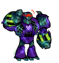  2015 aircraft cartoon_network claws cybertronian decepticon digital_media_(artwork) gesture glitterhobo hasbro hi_res humanoid lugnut machine multi_eye not_furry red_eyes robot robot_humanoid salute signature simple_background smile solo standing takara_tomy text toe_claws transformers transformers:_animated_(2007) vehicle 