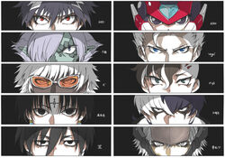  6+boys ash_(ash1210) character_name chinese_commentary chrollo_lucilfer commentary crossover darker_than_black devil_may_cry_(series) devil_may_cry_3 fudou_akio gyakuten_saiban hei_(darker_than_black) hiei_(yu_yu_hakusho) hunter_x_hunter inazuma_eleven inazuma_eleven_(series) jitome k&#039;_(kof) looking_at_viewer mega_man_(series) mega_man_zero_(series) metal_gear_(series) metal_gear_solid_4:_guns_of_the_patriots multiple_boys multiple_crossover parody persona persona_eyes phoenix_wright:_ace_attorney_-_dual_destinies photoshop_(medium) raiden_(metal_gear) simon_blackquill slayers the_king_of_fighters vergil_(devil_may_cry) yu_yu_hakusho zelgadiss_graywords zero(z)_(mega_man) zero_(mega_man) 