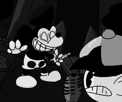  6:5 boyfriend_(fnf) creepypasta disney friday_night_funkin&#039; hi_res male mammal mickey_mouse monochrome mouse murid murine rodent suicide_mouse_(character) suicide_mouse_(creepypasta) wednesday&#039;s_infidelity_(fnf_mod) zzxsgdsb 