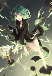  dress ekita_gen one_punch_man saitama tatsumaki_(one_punch_man) 