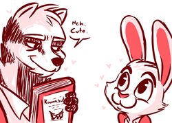  age_difference anthro badger book calvin_lapin_(spiff) cheek_tuft chin_tuft dialogue digital_media_(artwork) disney duo english_text facial_tuft fan_character fur happy heart_symbol holding_book holding_object inkyfrog kama_sutra lagomorph larger_male leporid male mammal mature_anthro mature_male mustelid musteline older_male pink_theme predator/prey rabbit romantic romantic_couple size_difference smaller_male smile text tristan_growlagher_(spiff) tuft wide_eyed younger_male zootopia 