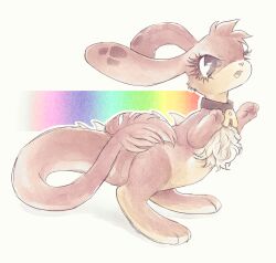  ambiguous_gender anthro bipedal_feral chest_tuft collar crush_(artist) hi_res neopet_(species) neopets solo tuft zafara_(neopets) 