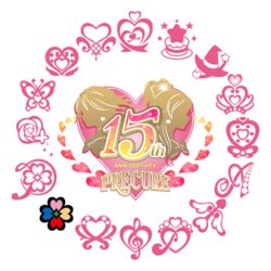  anniversary bow bowtie cake clover commentary_request cure_black cure_white diamond_(shape) dokidoki!_precure emblem flower food fresh_precure! futari_wa_precure futari_wa_precure_max_heart futari_wa_precure_splash_star g-clef_(suite_precure) go!_princess_precure half_updo happinesscharge_precure! hat heart heartcatch_precure! hugtto!_precure in-franchise_crossover kirakira_precure_a_la_mode logo mahou_girls_precure! pcwr_etchy precure precure_all_stars profile smile_precure star_(symbol) suite_precure treble_clef witch_hat yes!_precure_5 yes!_precure_5_gogo! 