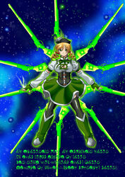  alternate_color beret black_thighhighs blonde_hair boots breasts cleavage cleavage_cutout clothing_cutout crossover darthplegias dc_comics deviantart_sample drill_hair female gloves green_eyes green_lantern gun hat highres image_sample jewelry large_breasts madoka_runes magical_girl magical_musket mahou_shoujo_madoka_magica mahou_shoujo_madoka_magica_(anime) md5_mismatch ring solo space thighhighs tomoe_mami tomoe_mami_(magical_girl) twin_drills twintails weapon 