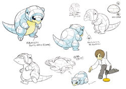  absurd_res alolan_form alolan_sandshrew ambiguous_gender concept_art curling duo female generation_7_pokemon hi_res human mammal model_sheet nintendo official_art pokemon pokemon_(species) regional_form_(pokemon) sketch_page solo white_body 