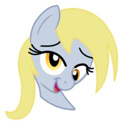  alpha_channel badgerben derpy_hooves equid equine female feral friendship_is_magic hasbro headshot_portrait horse mammal my_little_pony pony portrait simple_background skullman777 smile solo transparent_background 