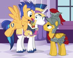  2018 armor book dm29 equid equine feral flash_magnus_(mlp) flash_sentry_(mlp) friendship_is_magic galea group hasbro horn male mammal my_little_pony mythological_creature mythological_equine mythology pegasus shining_armor_(mlp) unicorn wings 