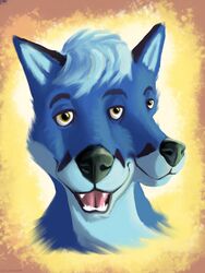  2_faces 3:4 3_eyes burez_folf canid canine canis delldogzone fox fused_eyes hi_res hybrid male mammal multi_eye multi_face multi_snout nightmare_fuel solo where_is_your_god_now wolf 