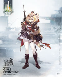  animal_on_head bad_link bag bird bird_on_head black_bag black_footwear blonde_hair boots brown_dress brown_jacket closed_mouth commentary_request copyright_name cui_pi_zha_xia_qiu dress eyewear_on_head female full_body girls&#039;_frontline gloves grey_eyes gun hair_ornament hairclip highres holding holding_bag holding_gun holding_weapon id_card jacket long_hair looking_at_viewer official_art on_head open_clothes open_jacket pants promotional_art side_ponytail simple_background snowflakes solo standing sterling_(girls&#039;_frontline) sterling_smg submachine_gun weapon white_gloves white_pants 