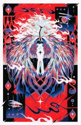  2boys abstract abstract_background apple border brothers completely_nude eye_symbol fire food fruit highres hisaki_ko incest male_focus millions_knives multiple_boys nude ornate outline psychedelic siblings star_(symbol) tree trigun trigun_maximum twins vash_the_stampede white_border white_outline wings 