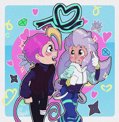  absurd_res animal_humanoid anime_eyes archie_comics chameleon chibi duo espio_the_chameleon eulipotyphlan eyes fan_character heart_symbol hedgehog hi_res human humanoid idw_publishing kemono lgbt_pride lizard love love_bite loveslove male male/male mammal polarisart reptile scalie sega silver_the_hedgehog smile sonic_the_hedgehog sonic_the_hedgehog_(archie) sonic_the_hedgehog_(comics) sonic_the_hedgehog_(idw) sonic_the_hedgehog_(series) 