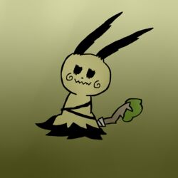  1:1 generation_7_pokemon gurumi hi_res mimikyu nintendo pokemon pokemon_(species) 