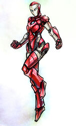  armor commentary english_commentary female highres iron_man_(series) marvel power_armor psuede rescue_(iron_man) solo superhero_costume white_background 