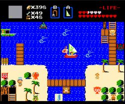  3boys 3girls abe_(zelda) aryll bad_id bad_pixiv_id balancing_on_head beedle beetle blue_hair boat bridge brown_hair bug bush chuchu_(zelda) fake_screenshot fishman_(zelda) gameplay_mechanics hat health_bar heart holding jar kuruuya ladder link looking_at_viewer lying mesa_(zelda) monster multiple_boys multiple_girls object_on_head octorok on_stomach outdoors palm_tree pixel_art pointy_ears postbox_(outgoing_mail) raft rupee_(zelda) sickle standing sue-belle the_king_of_red_lions the_legend_of_zelda the_legend_of_zelda:_the_wind_waker the_legend_of_zelda_(nes) tree water watercraft wind zill_(zelda) zora 