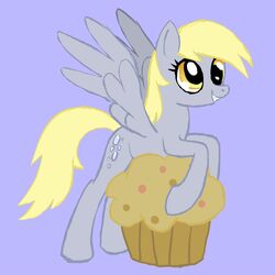  1:1 animated blonde_hair cutie_mark derpy_hooves equid equine feathered_wings feathers female feral food friendship_is_magic fur grey_body grey_fur hair hasbro long_hair mammal micro muffin my_little_pony mythological_creature mythological_equine mythology nude pegasus simple_background smile solo thrusting unknown_artist wings yellow_eyes 