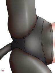  absurdres ass_visible_through_thighs black_pantyhose cat_tail crotch cxv-anime female highres lower_body panties panties_under_pantyhose pantyhose sanya_v._litvyak simple_background solo spread_legs strike_witches tail underwear white_background white_panties world_witches_series 