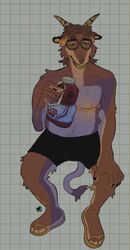  anthro bovid caprine goat hi_res male mammal nerd sitting solo trans_(lore) trans_man_(lore) videonastyz 