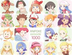  &gt;_&lt; 6+boys 6+girls :3 adjusting_eyewear adjusting_headwear ahoge arm_behind_head arm_up arms_up bandana bangs bare_shoulders baseball_cap beanie big_hair black_eyes black_gloves black_hair black_shirt black_vest blue_eyes blue_hair blue_jacket blue_sailor_collar blue_shirt blush blush_stickers book bow bowtie braid brown-framed_eyewear brown_eyes brown_hair brown_shirt chin_stroking citron_(pokemon) clenched_hand clenched_hands closed_eyes closed_mouth collarbone creatures_(company) dark_skin dark_skinned_male dawn_(pokemon) dent_(pokemon) earrings elbow_gloves english_text episode_number eureka_(pokemon) everyone eyebrows_visible_through_hair face fingerless_gloves flower game_freak gen_1_pokemon gen_2_pokemon glasses gloves green_eyes green_gloves green_hair green_hairband green_neckwear green_vest grin hair_between_eyes hair_flower hair_ornament hair_tie hairband hairclip half-closed_eyes hand_up hands_up happy haruka_(pokemon) hat headband holding iris_(pokemon) jacket jewelry jpeg_artifacts kaki_(pokemon) kasumi_(pokemon) kenji_(pokemon) kojirou_(pokemon) light_blush lillie_(pokemon) lolicon long_hair long_sleeves looking_at_viewer mamane_(pokemon) mao_(pokemon) masato_(pokemon) matching_hair/eyes mei_(maysroom) meowth multicolored_hair multiple_boys multiple_girls musashi_(pokemon) necklace nintendo number one_eye_closed open_mouth orange_hair orange_shirt outstretched_arms overalls pikachu pink_flower pink_hair pink_scarf pointing pointing_up poke_ball_symbol poke_ball_theme pokemon pokemon_(anime) pokemon_(classic_anime) pokemon_(creature) pokemon_bw_(anime) pokemon_dp_(anime) pokemon_rse_(anime) pokemon_sm_(anime) pokemon_xy_(anime) purple_hair red_bandana red_flower red_hair red_hat red_lips red_rose red_shirt rose sailor_collar satoshi_(pokemon) scarf serena_(pokemon) shiny shiny_hair shirt shirtless short_hair side_ponytail sleeveless sleeveless_shirt smile spread_arms suiren_(pokemon) suspenders swept_bangs takeshi_(pokemon) teeth tied_hair tongue tongue_out twin_braids twintails two-tone_hair vest w waving wavy_mouth white_hat white_shirt wink wobbuffet yellow_hairband yellow_shirt 