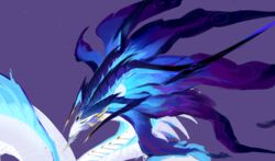  2020 blue_eyes dragon headshot_portrait horn kassillea mythological_creature mythological_scalie mythology portrait scales scalie solo white_body white_scales 