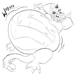  13uckaroo activision anthro belly big_belly bloated dragon eating food hi_res horn huge_belly laugh lying magnus_(spyro) male meat_on_bone mythological_creature mythological_scalie mythology obese obese_male on_back overweight overweight_male scalie solo spyro_the_dragon 
